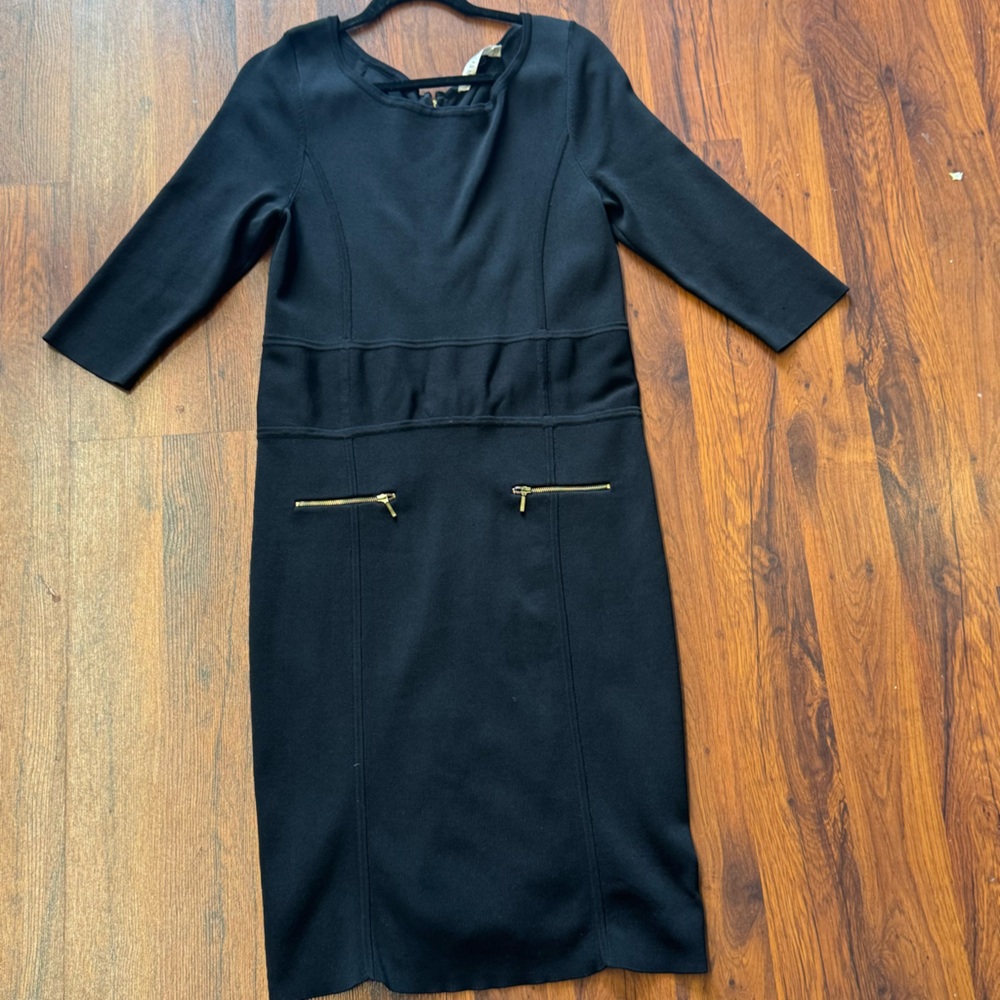 Reiss Black Fitted Dress Large
